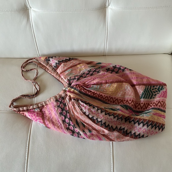 Macchia di Ruginne Bohemian Colorful Tribal Colorblock Patterned Women's Bag - Picture 12 of 12